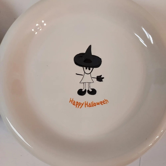 B I A 2007 Happy Halloween Dessert Ceramic Plates Set of 4 - Picture 5 of 10
